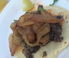 Beef Head Taco + Onions