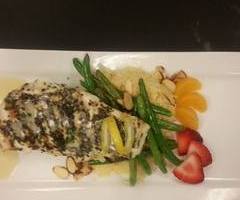 Herb Encrusted Halibut