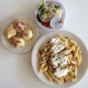 Baked Chicken Caprese Pasta